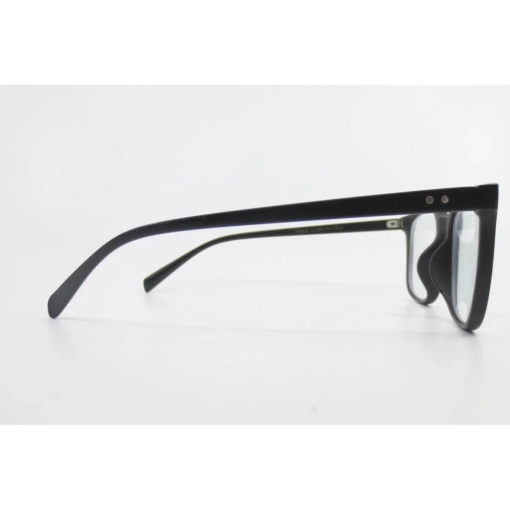TR2028 Matte Black Square Eyeglass Frames 51-20-140 Full Rim Glasses Men Women